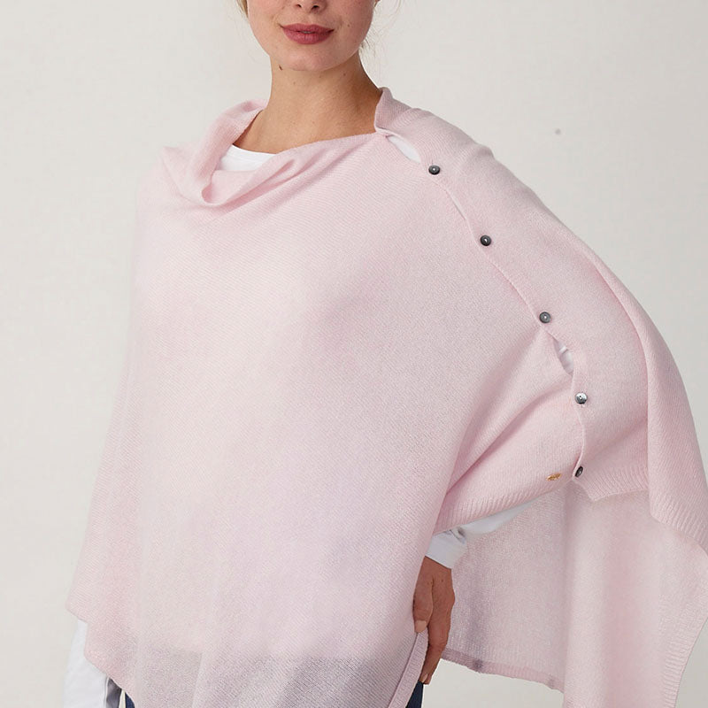 Peony Button Poncho