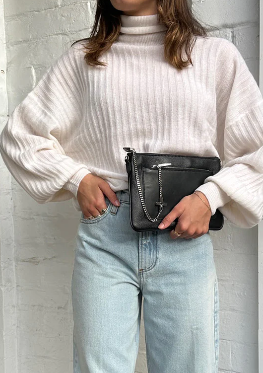 Plus size funnel neck 2025 sweater