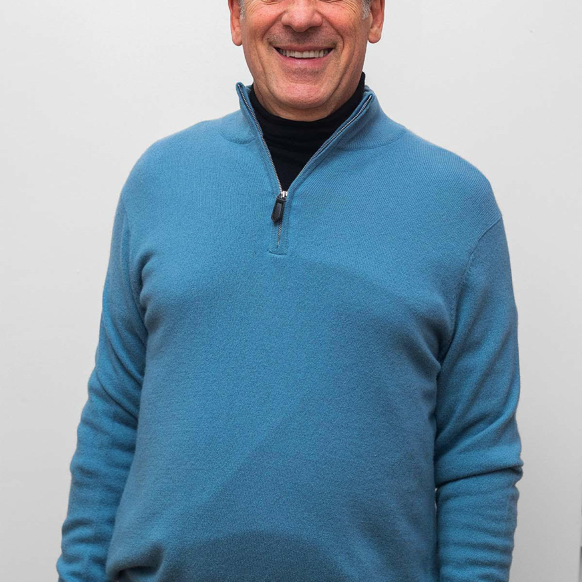 Cashmere Men's Half Zip Sweater