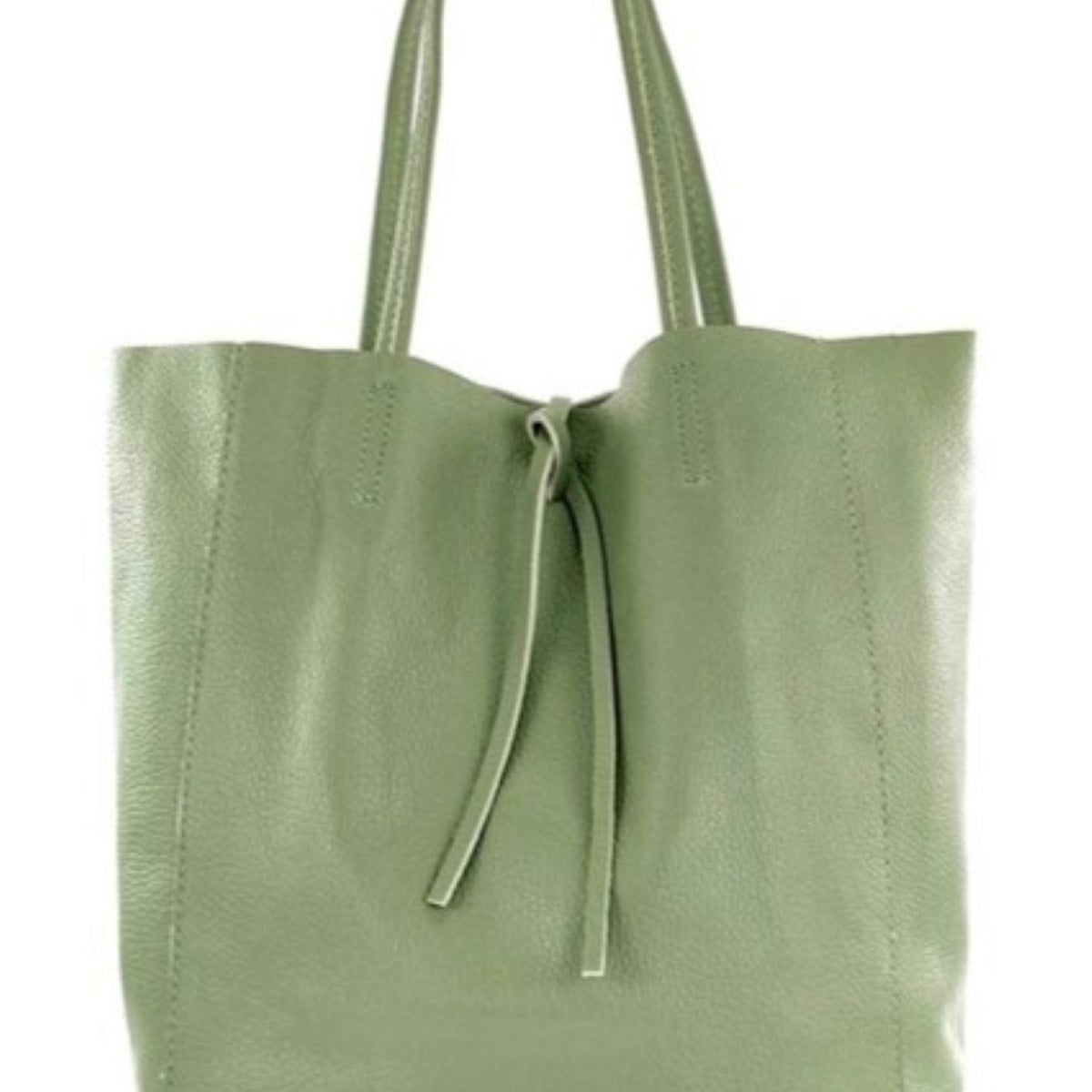 Leather Shoulder Tote Bag