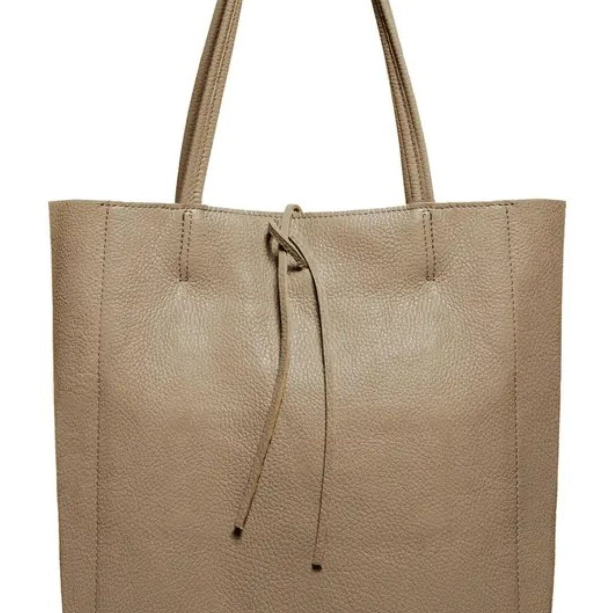 Leather Shoulder Tote Bag