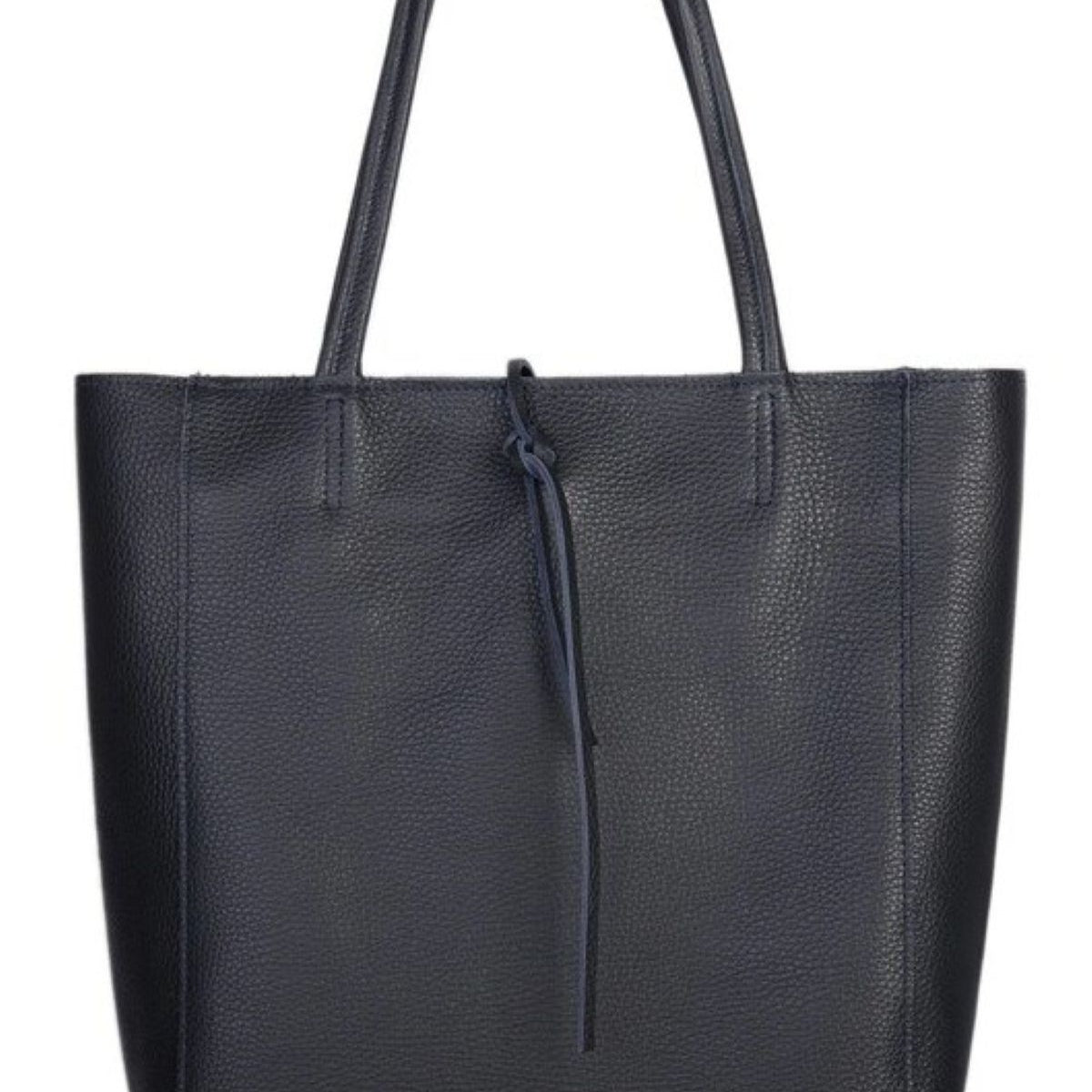 Leather Shoulder Tote Bag