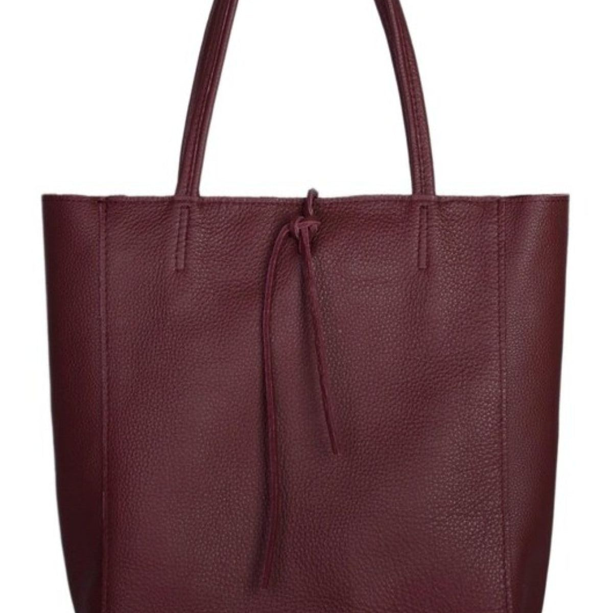 Leather Shoulder Tote Bag