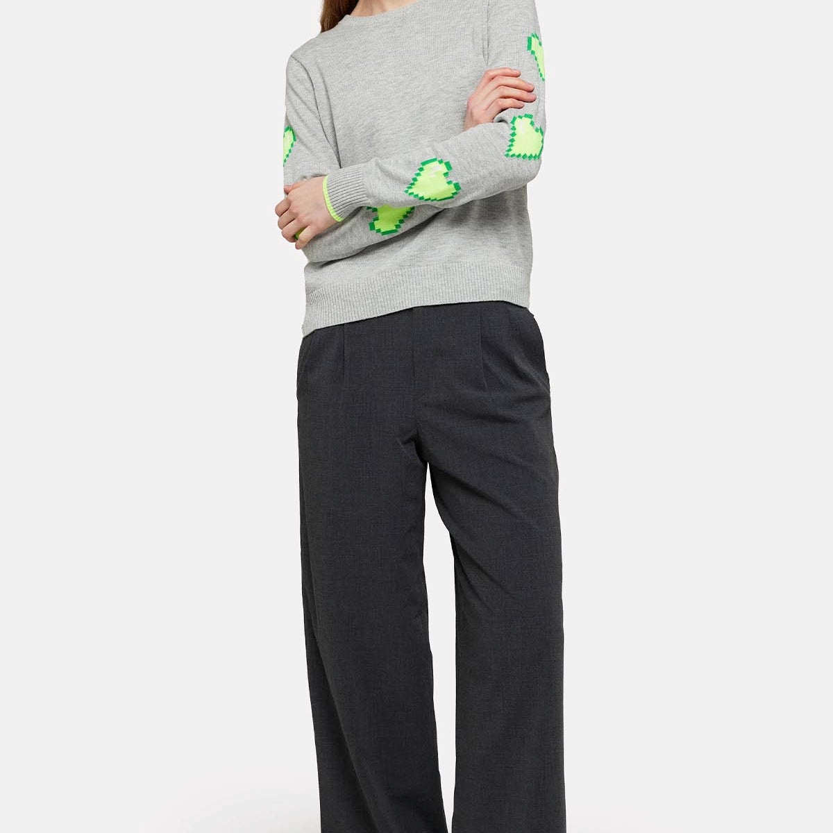 Heart Sleeve Crew