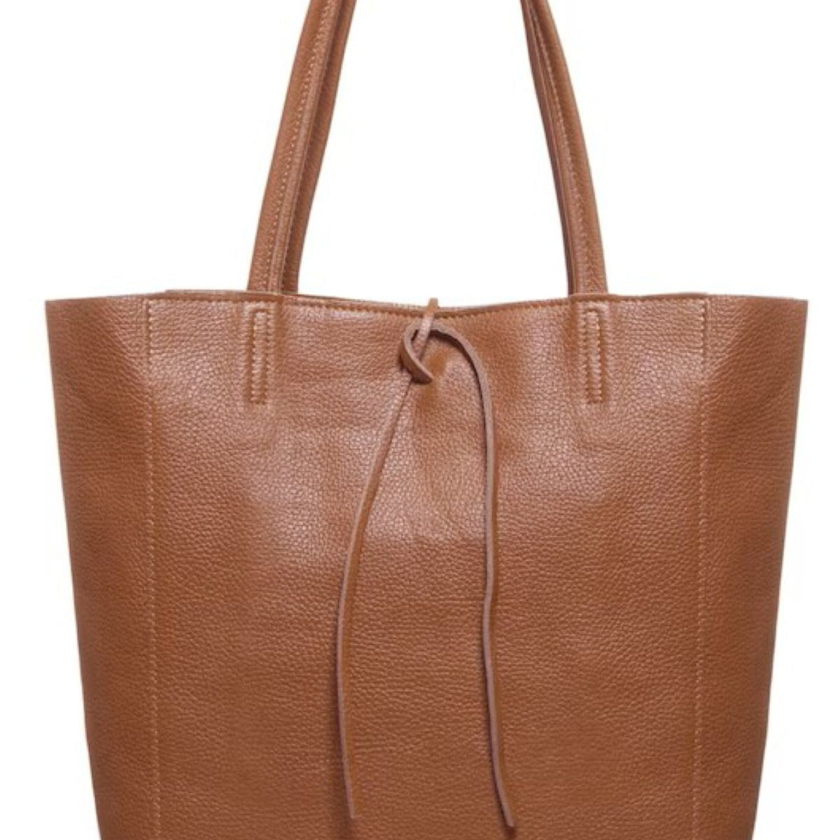 Leather Shoulder Tote Bag