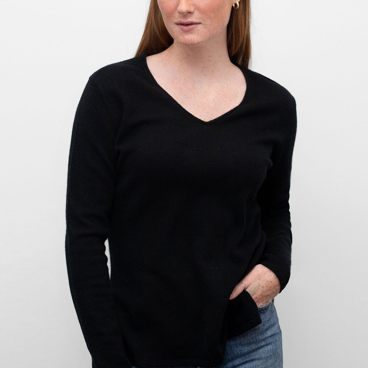 Classic Cashmere V-Neck Sweater