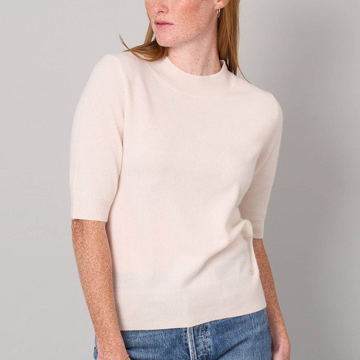 Cashmere Elbow Sleeve Sweater