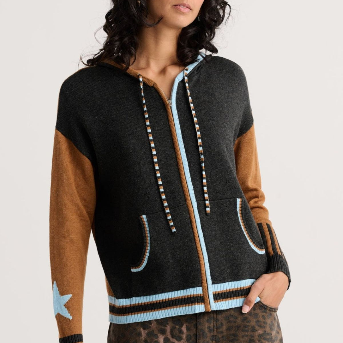 Stars Zip-Up Hoodie