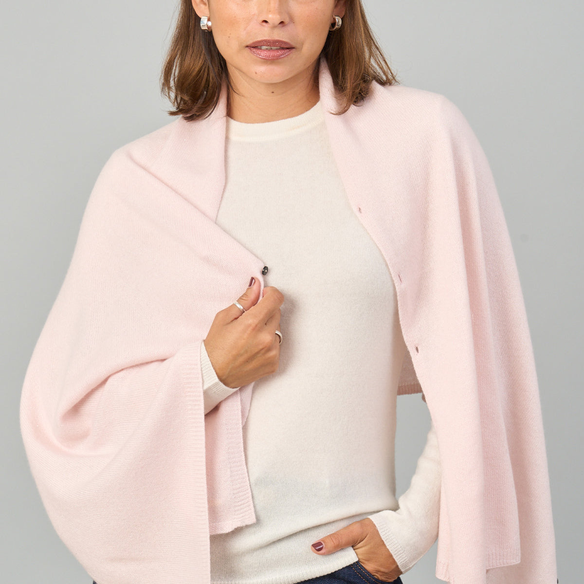 Peony Button Poncho