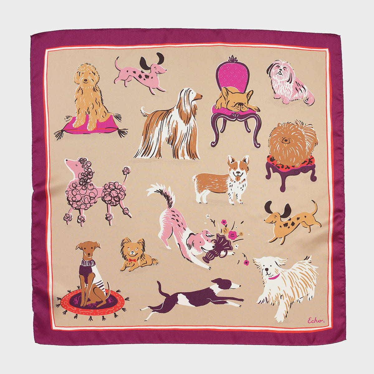 Doggie Daycare Silk Bandana