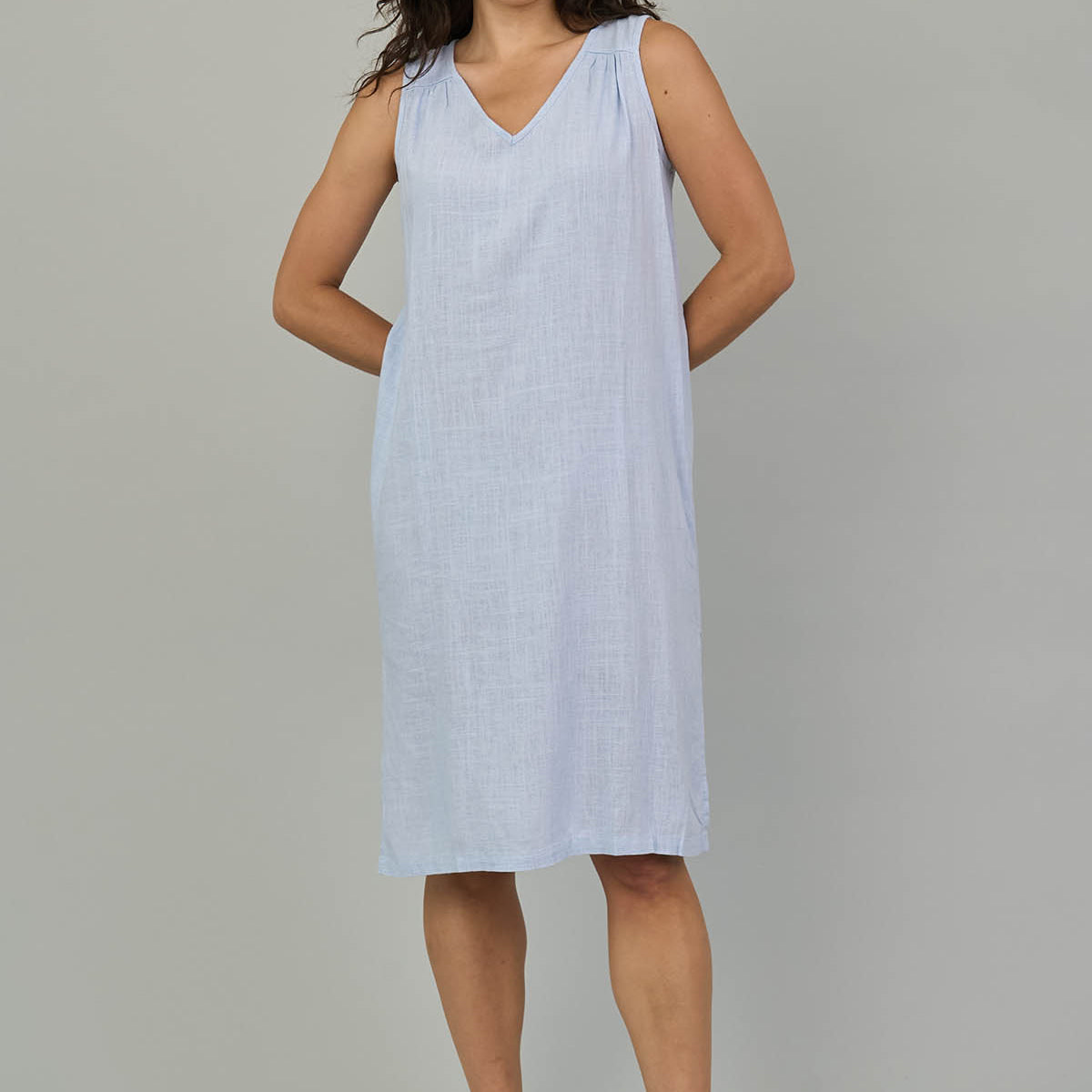 Sleeveless V-Neck Dress