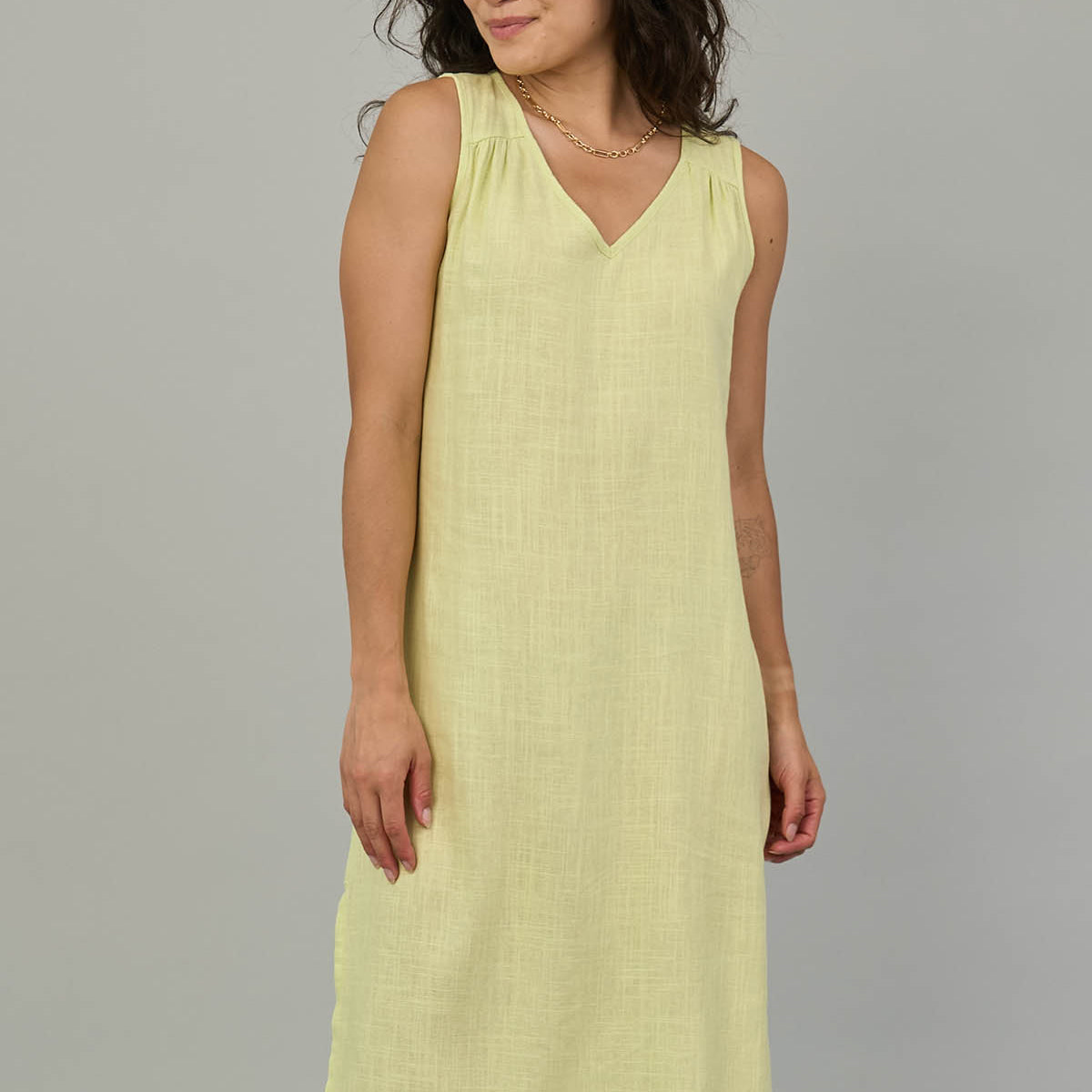 Sleeveless V-Neck Dress