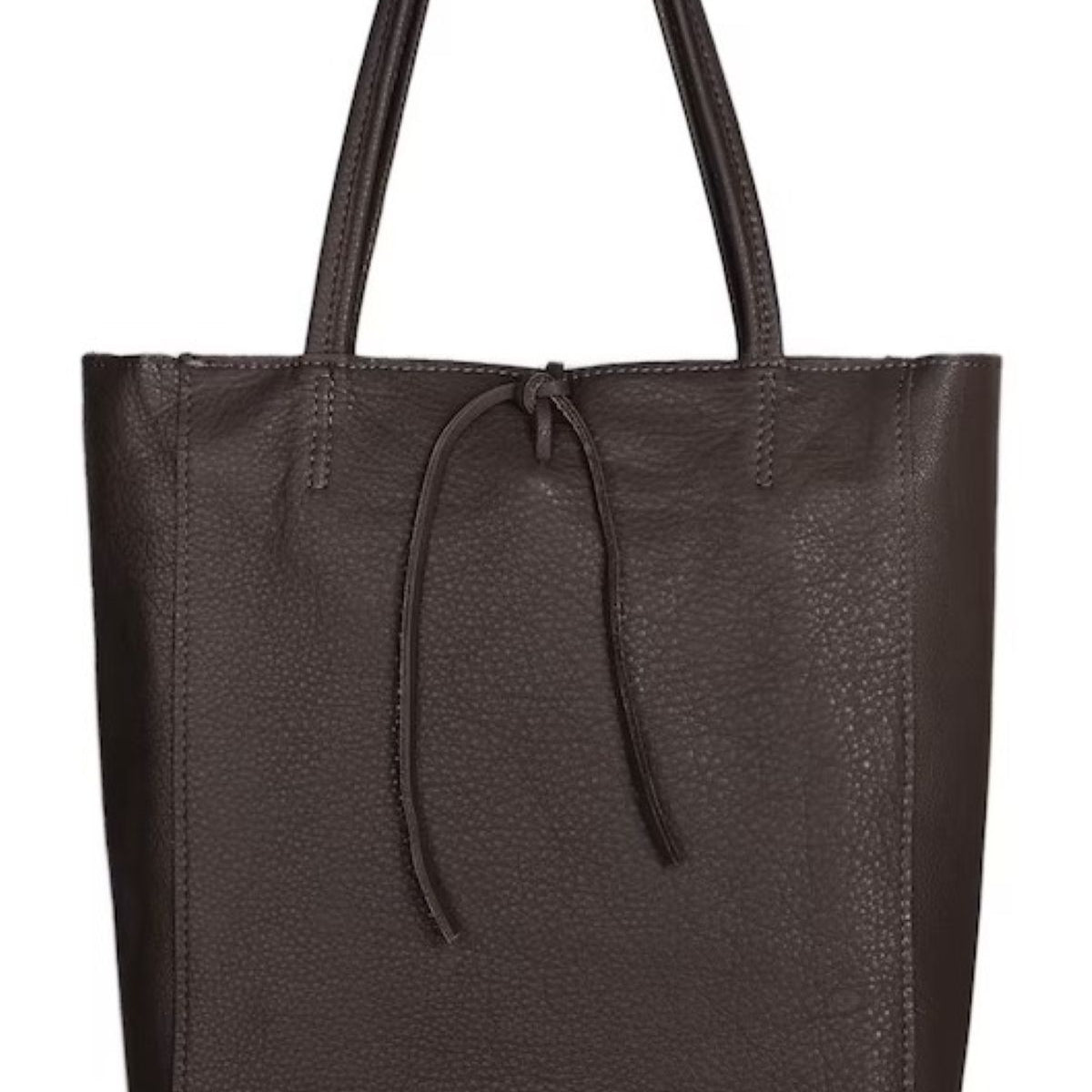 Leather Shoulder Tote Bag