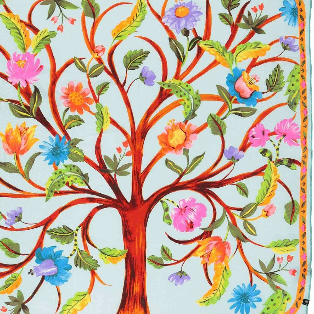 Tree of Life Silk Square Scarf