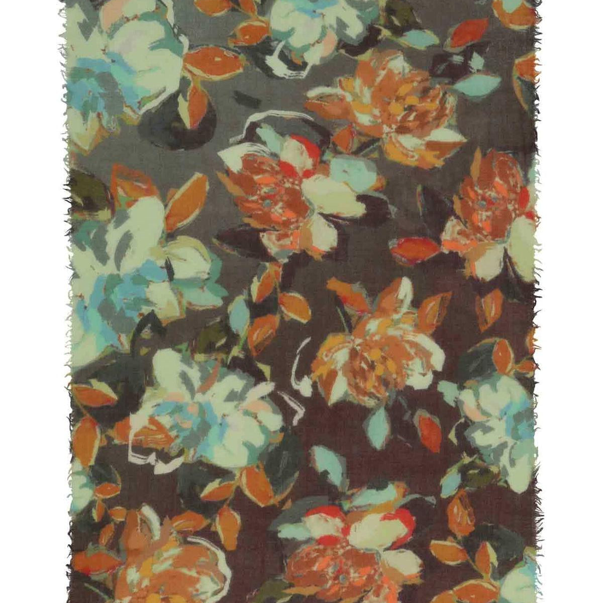 Ombre Painted Roses Scarf