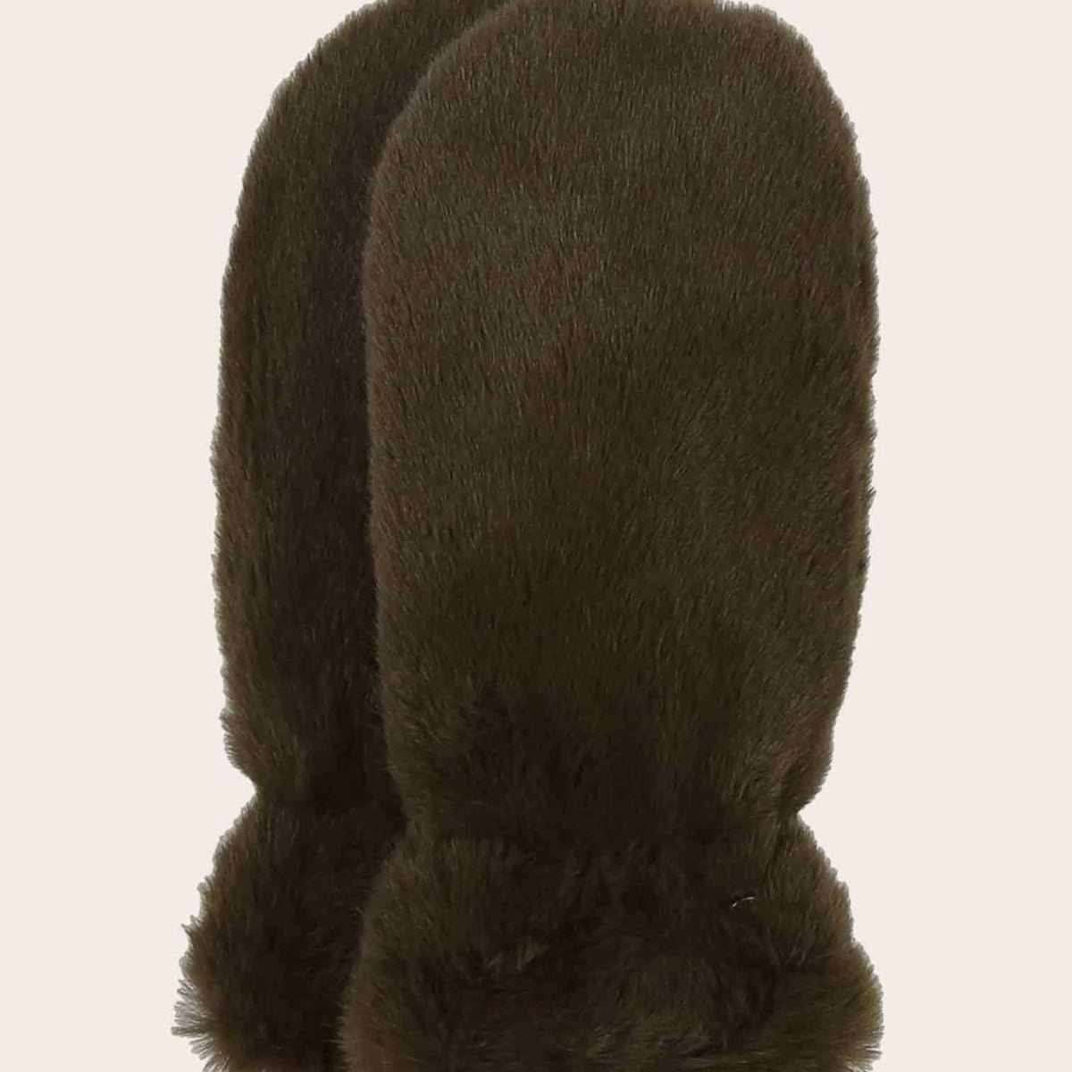 Faux Fur Mittens