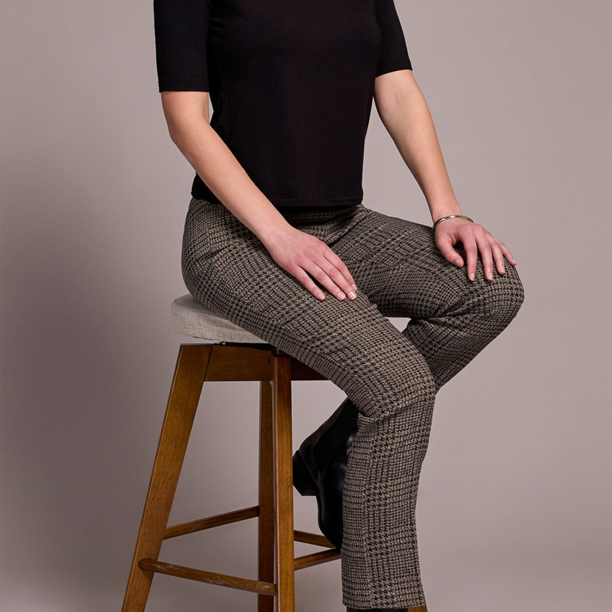 Funnel Neck Knit Top