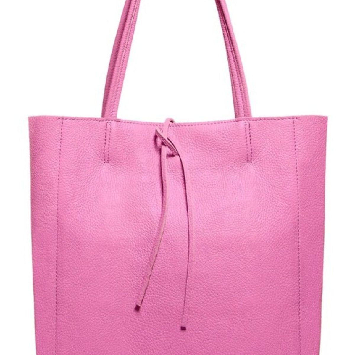Leather Shoulder Tote Bag