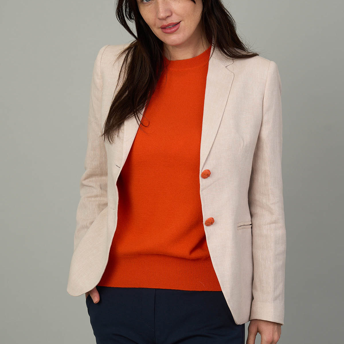 Mini Herringbone Blazer