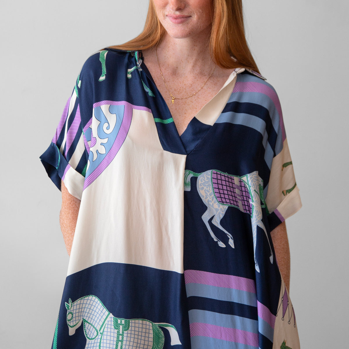 Dianna Dress - Equestrian Print