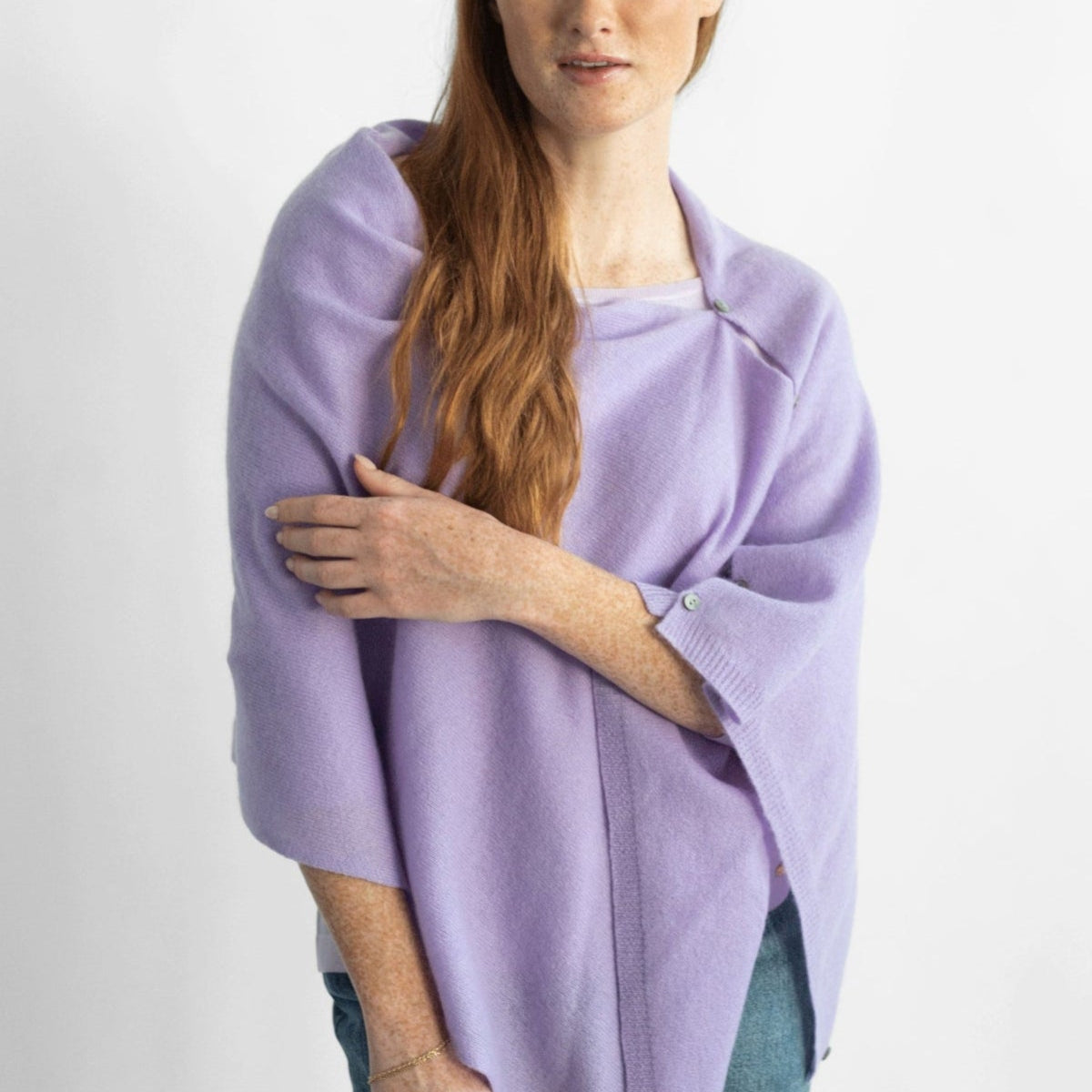 Peony Button Poncho