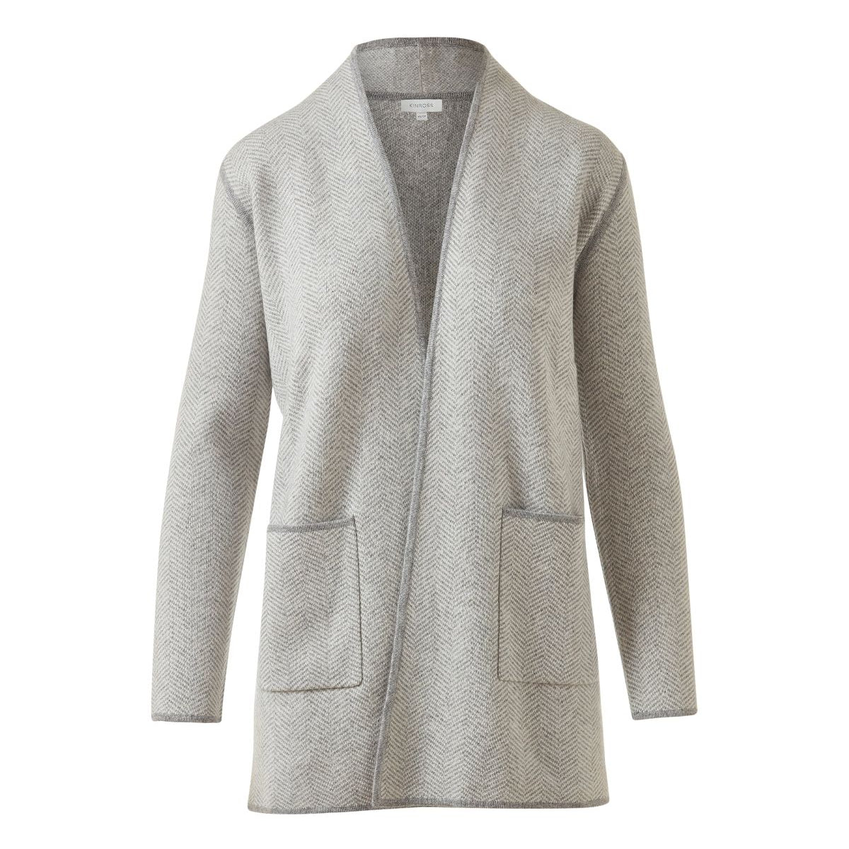 Jacquard Herringbone Cardigan