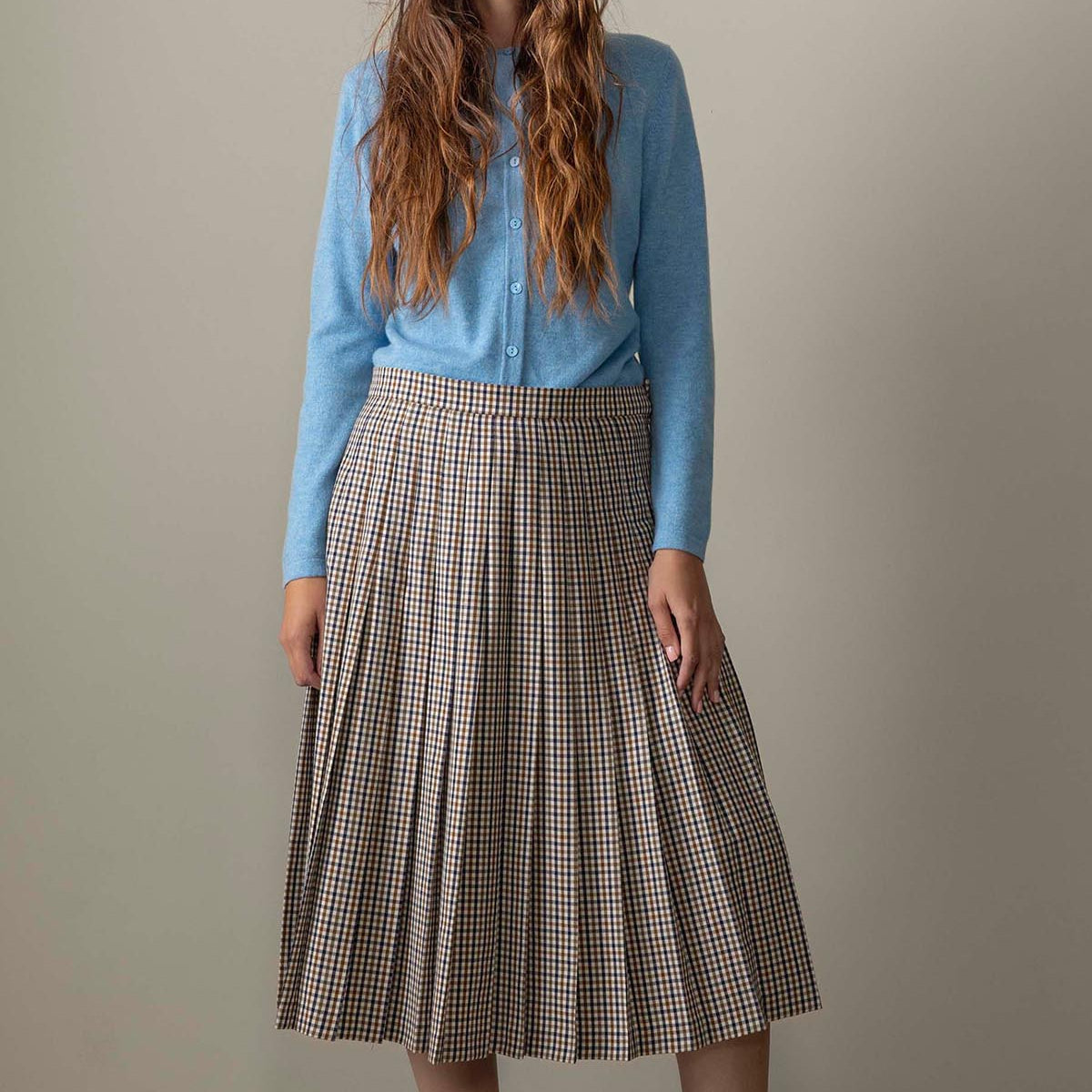 High Button Cashmere Cardigan