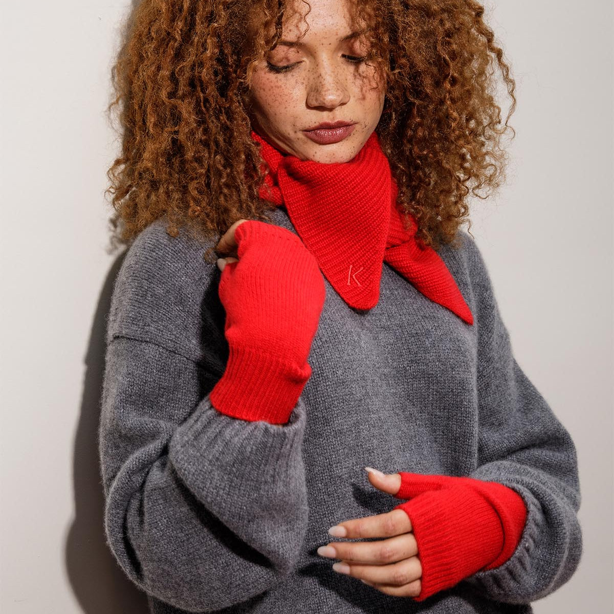 Cashmere Fingerless Mittens