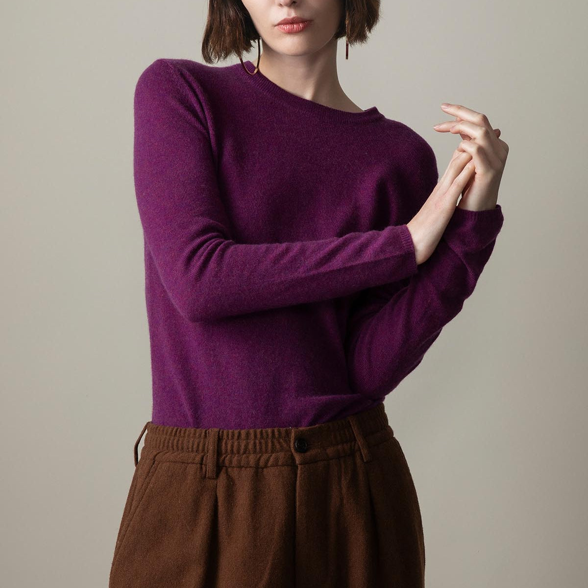 Cashmere Crew Neck Sweater