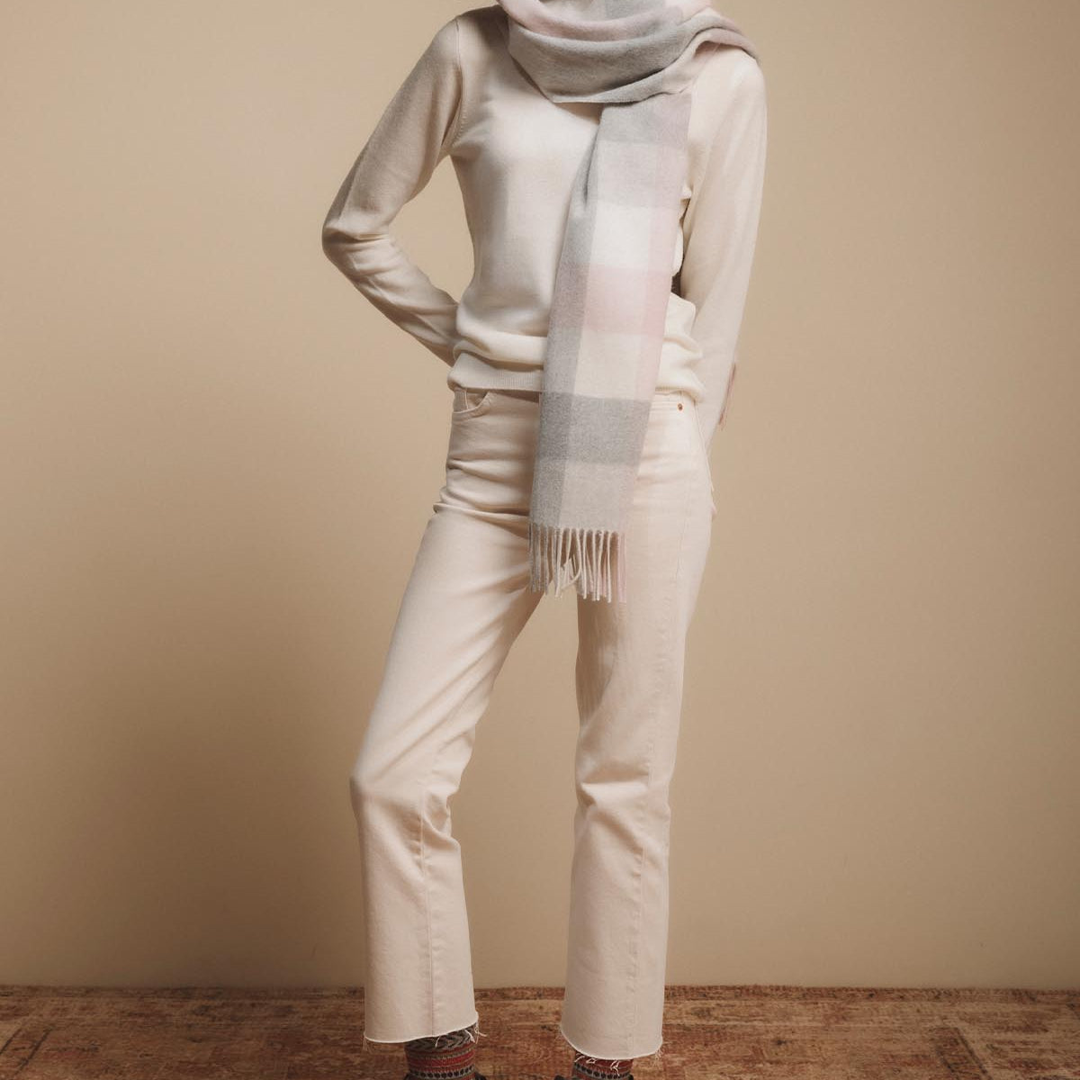 Cashmere Wide Scarf