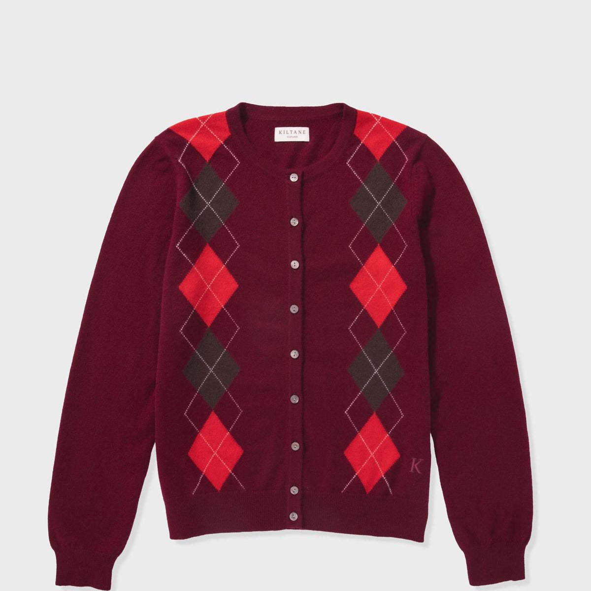 Argyle Cashmere Cardigan