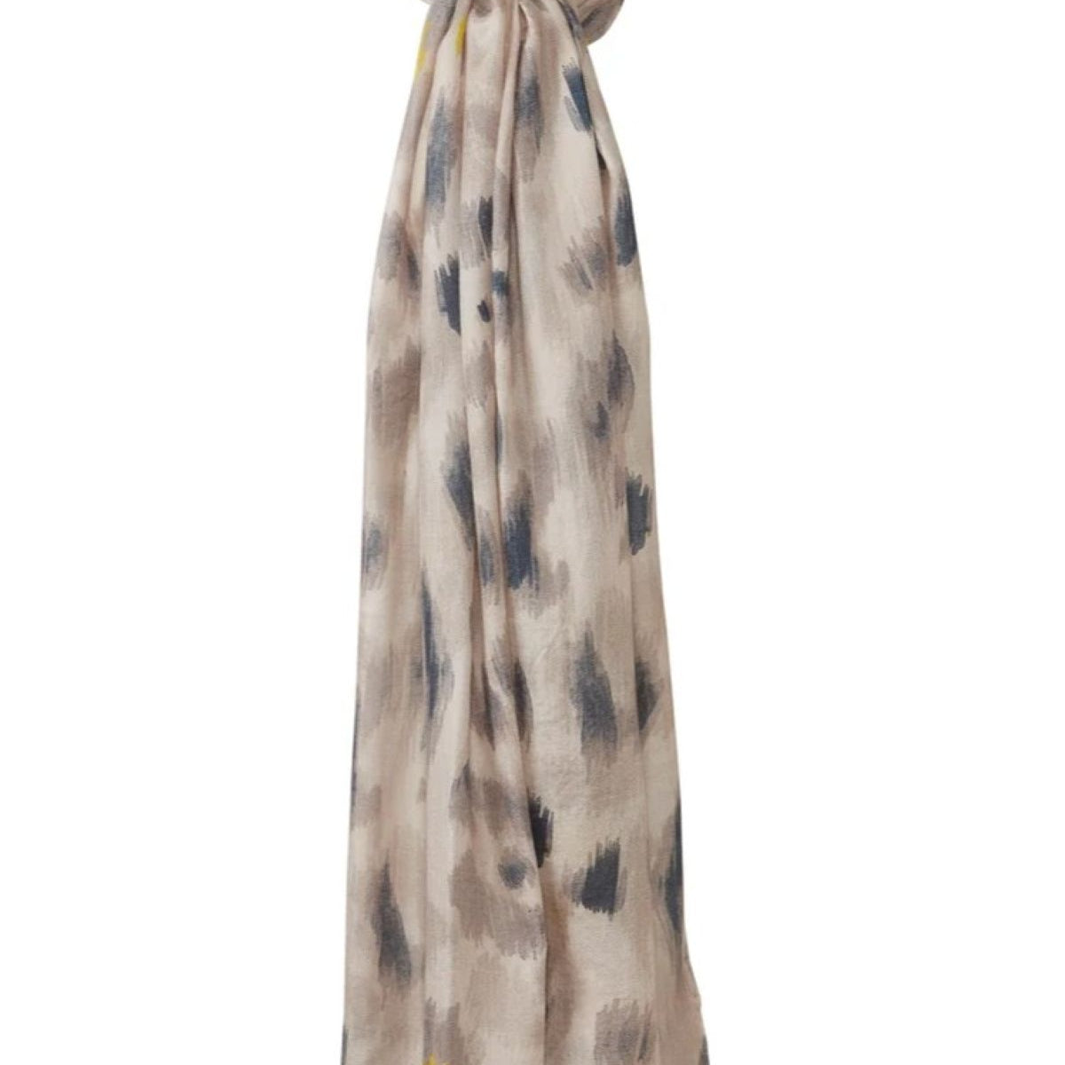 Painted Leopard Print Scarf