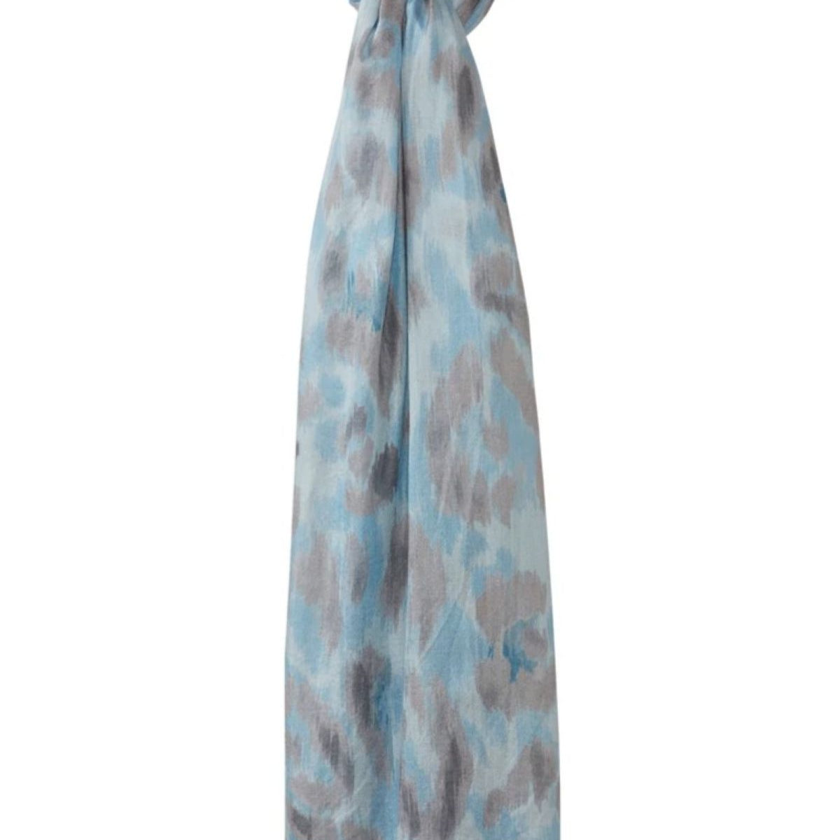 Painted Leopard Print Scarf