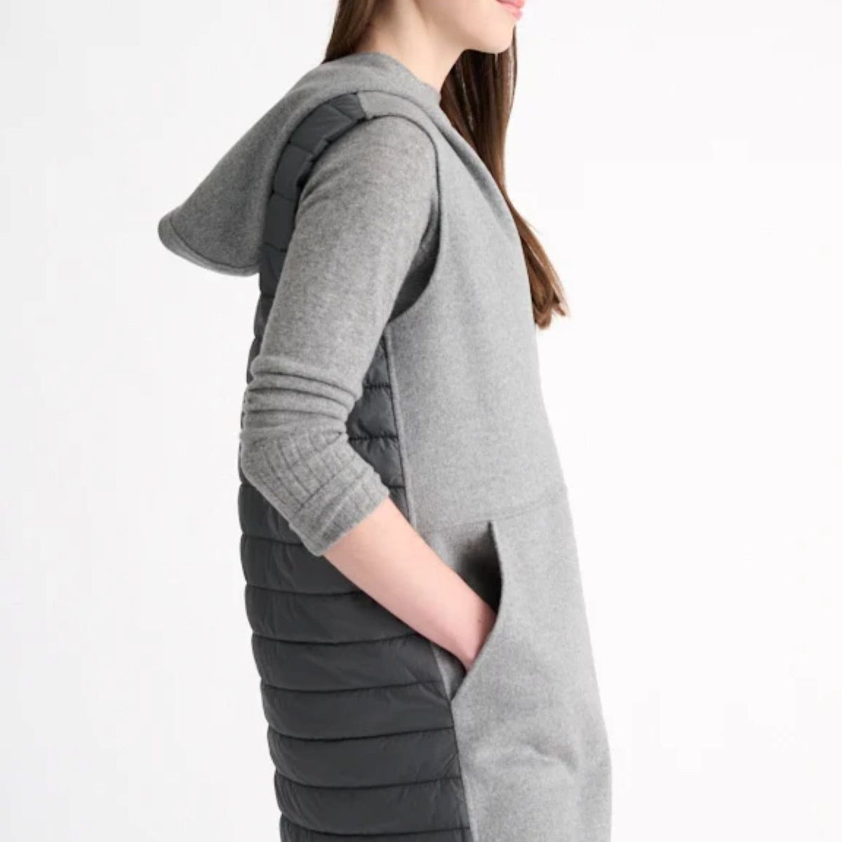 Quilted Zip Hoodie