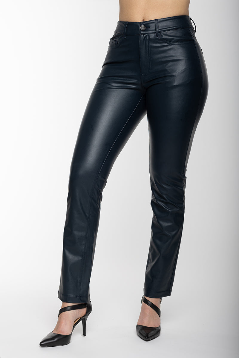 Angela Fit Vegan Leather Straight Leg – LEMONWOOD