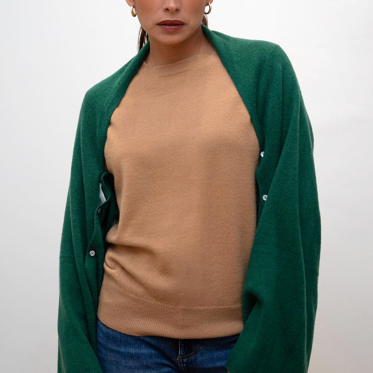 Peony Button Poncho