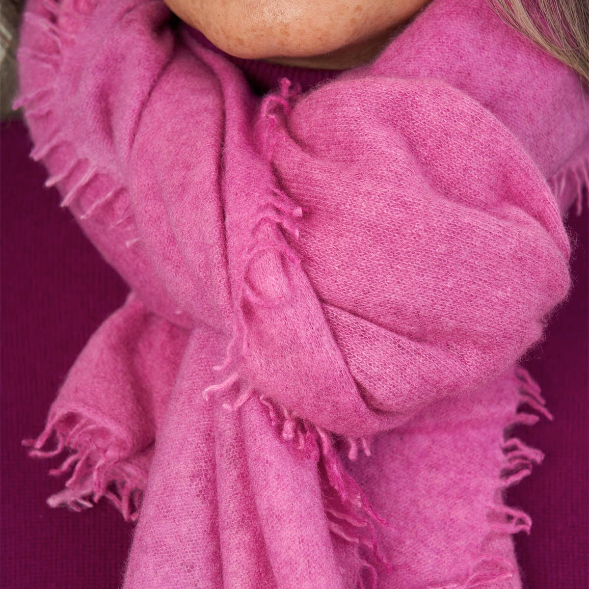 Felted Ombre Cashmere Scarf
