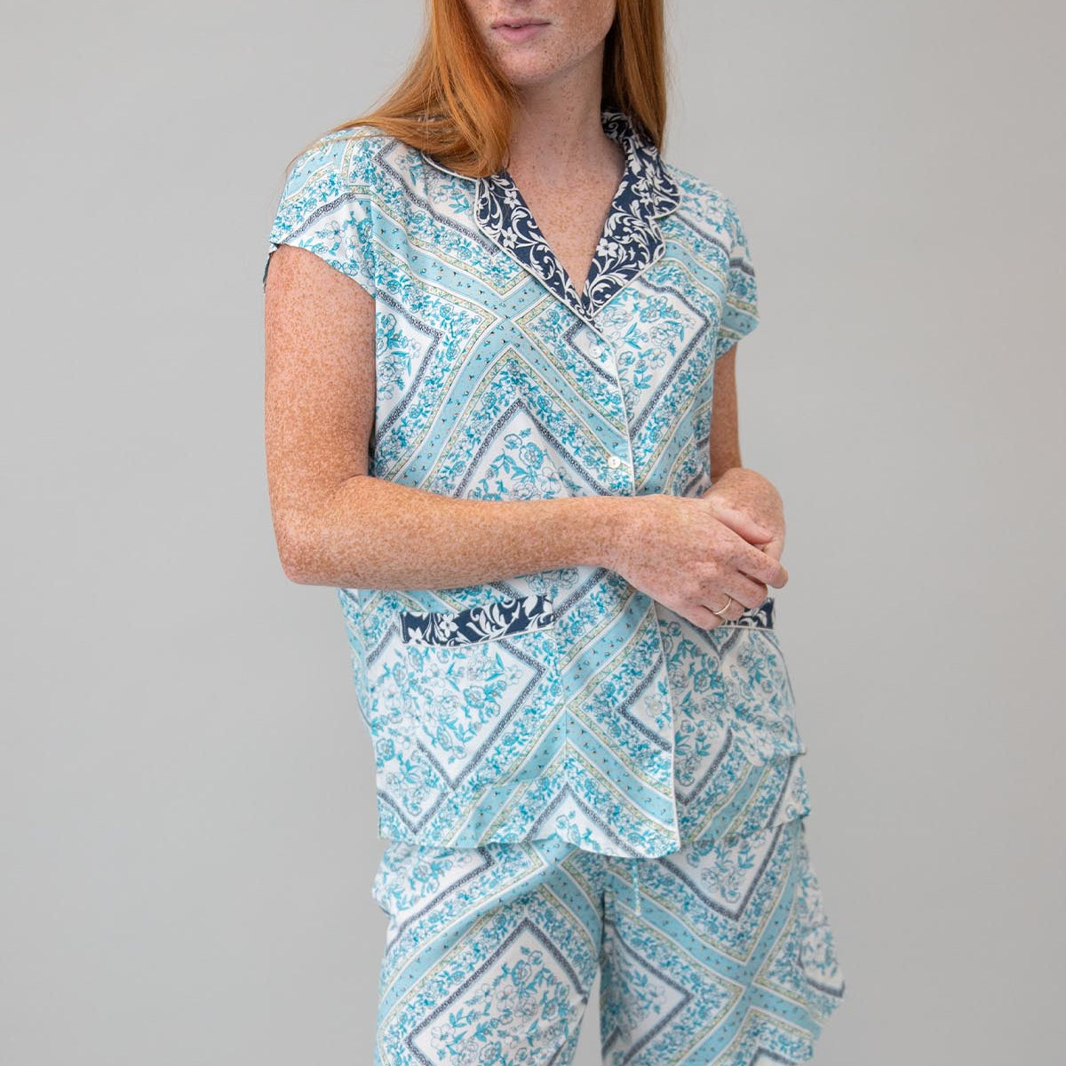 Paisley & Tile Short PJ Set