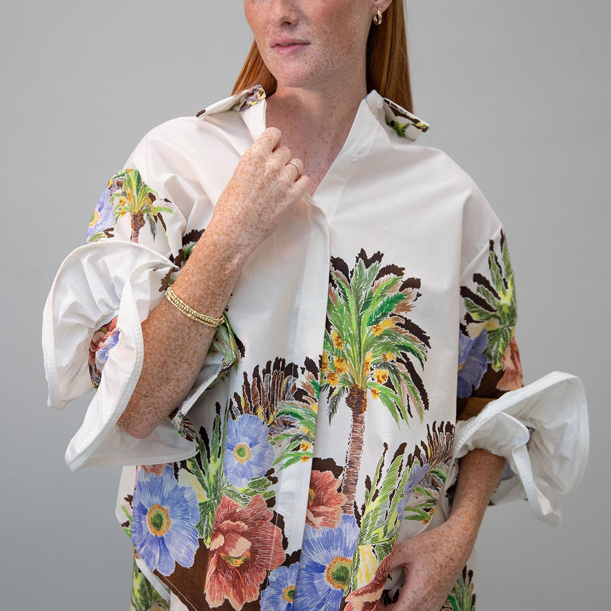 Summer Shirt w/Ruffle Sleeve