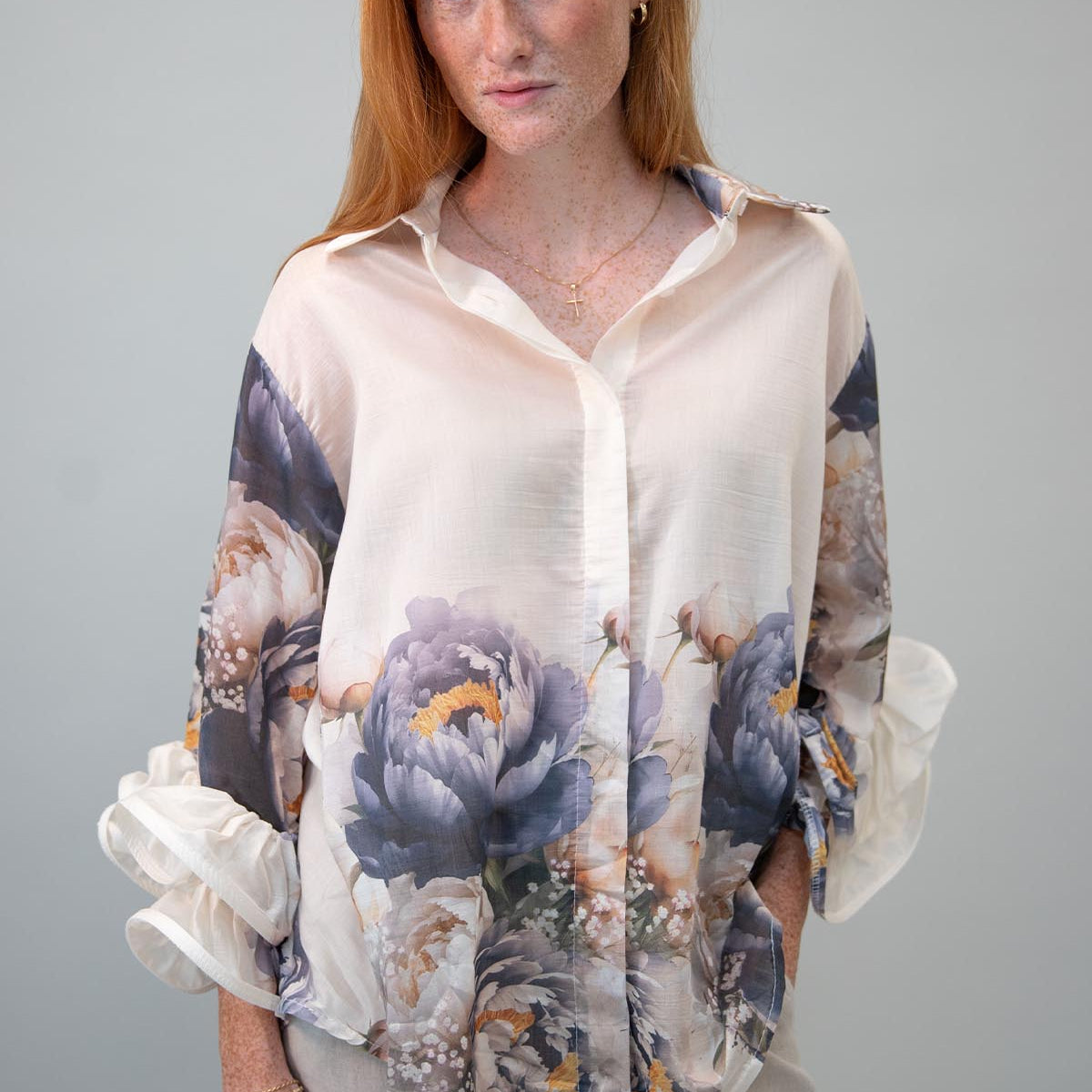 Summer Shirt w/Ruffle Sleeve