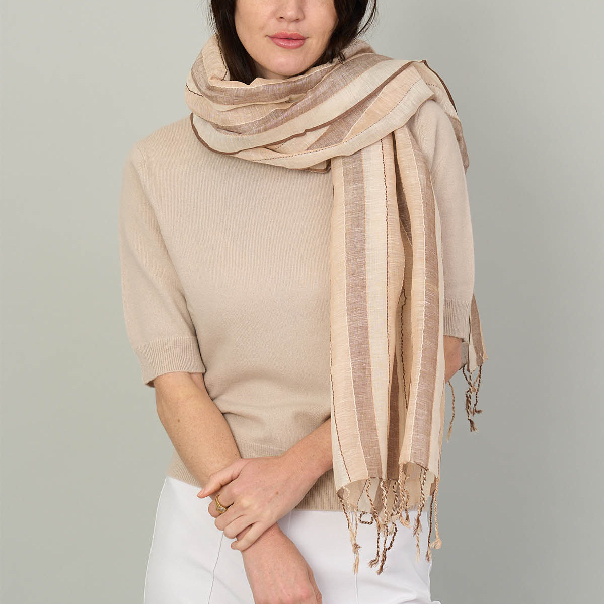 Narrow Linen Scarf