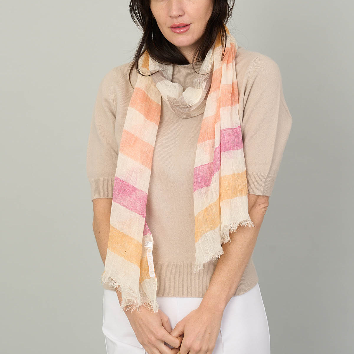 Narrow Linen Scarf