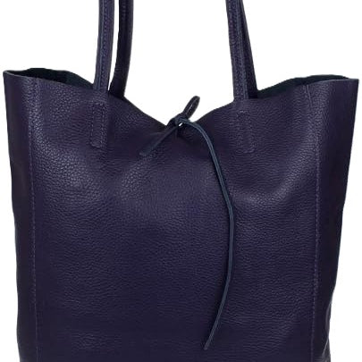 Leather Shoulder Tote Bag