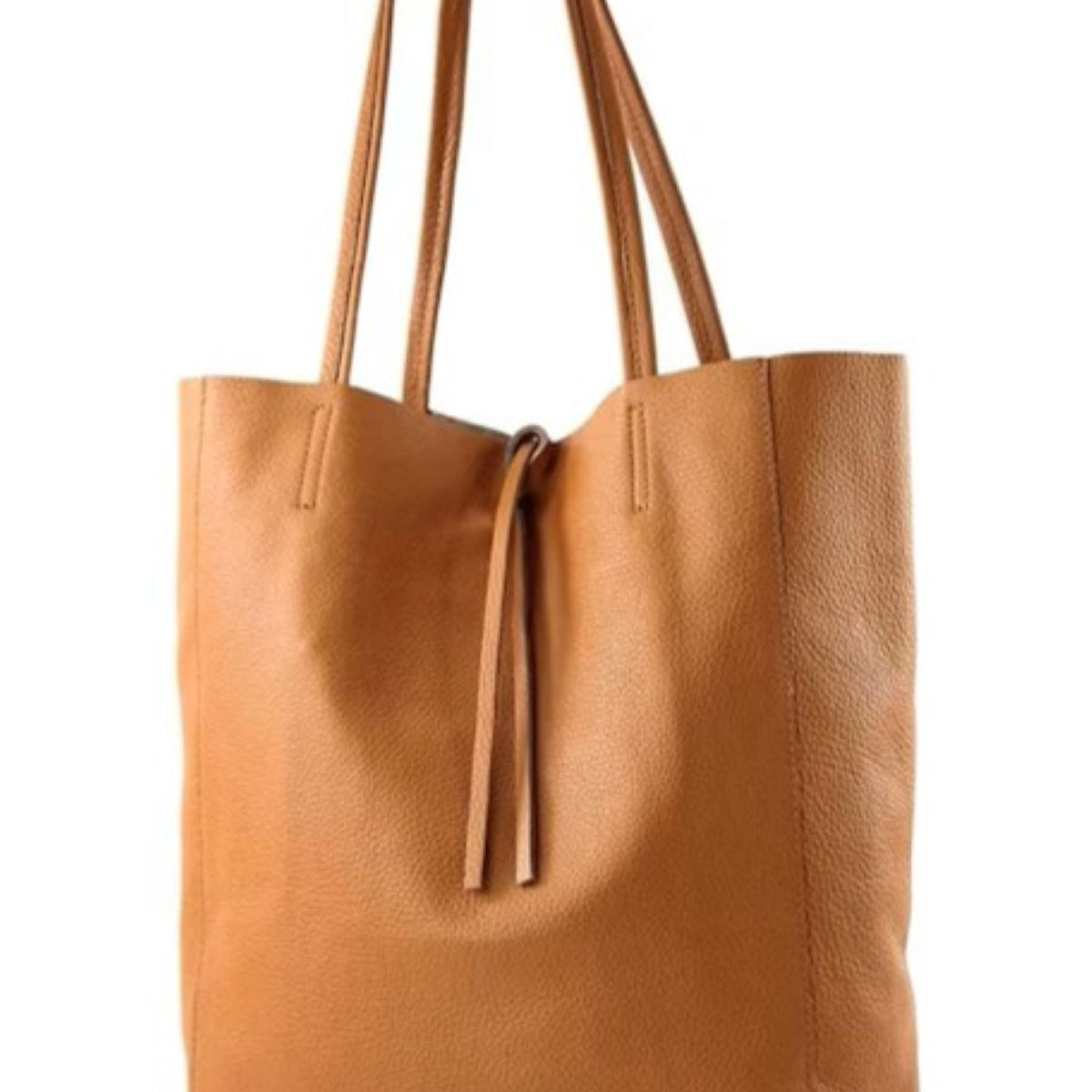 Leather Shoulder Tote Bag