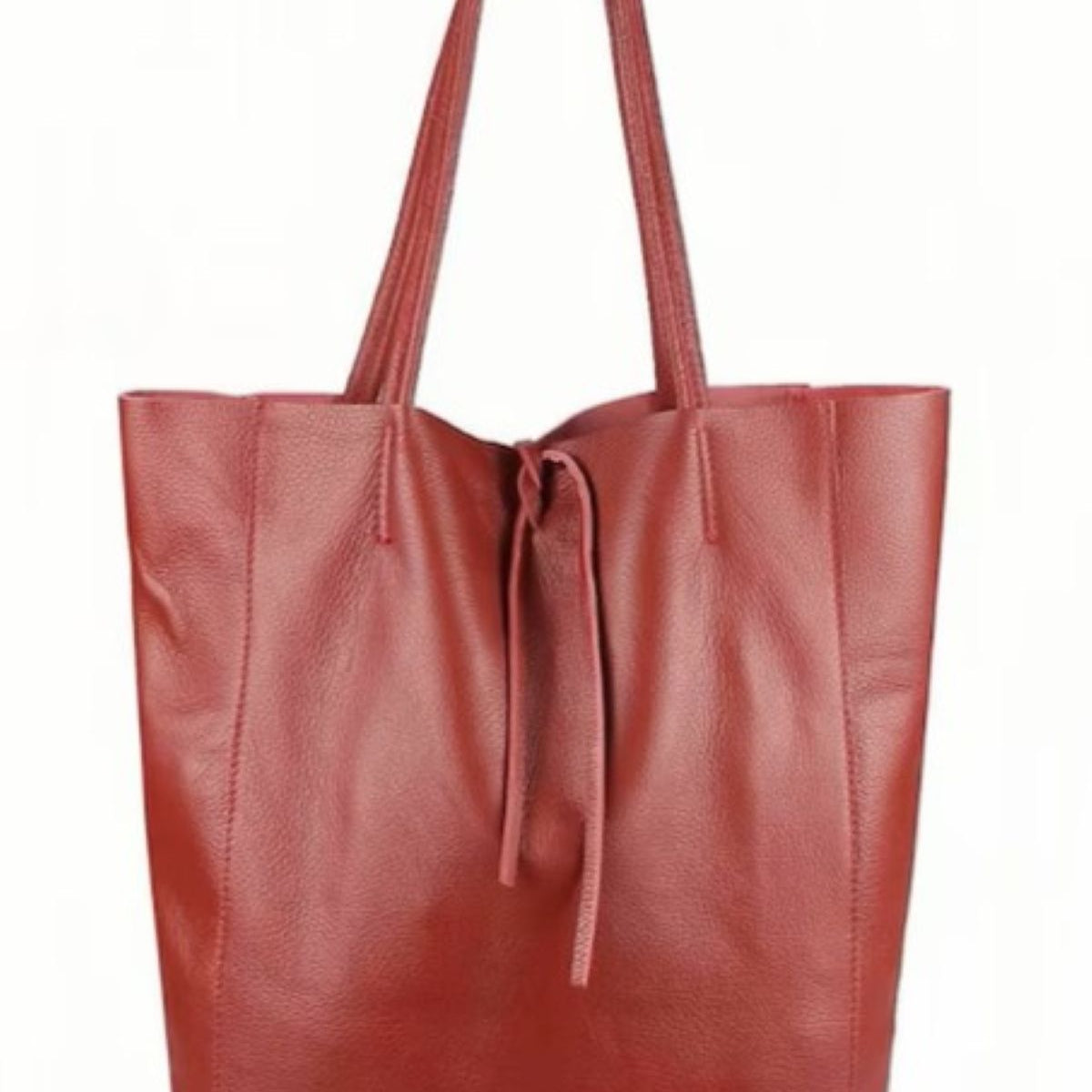 Leather Shoulder Tote Bag