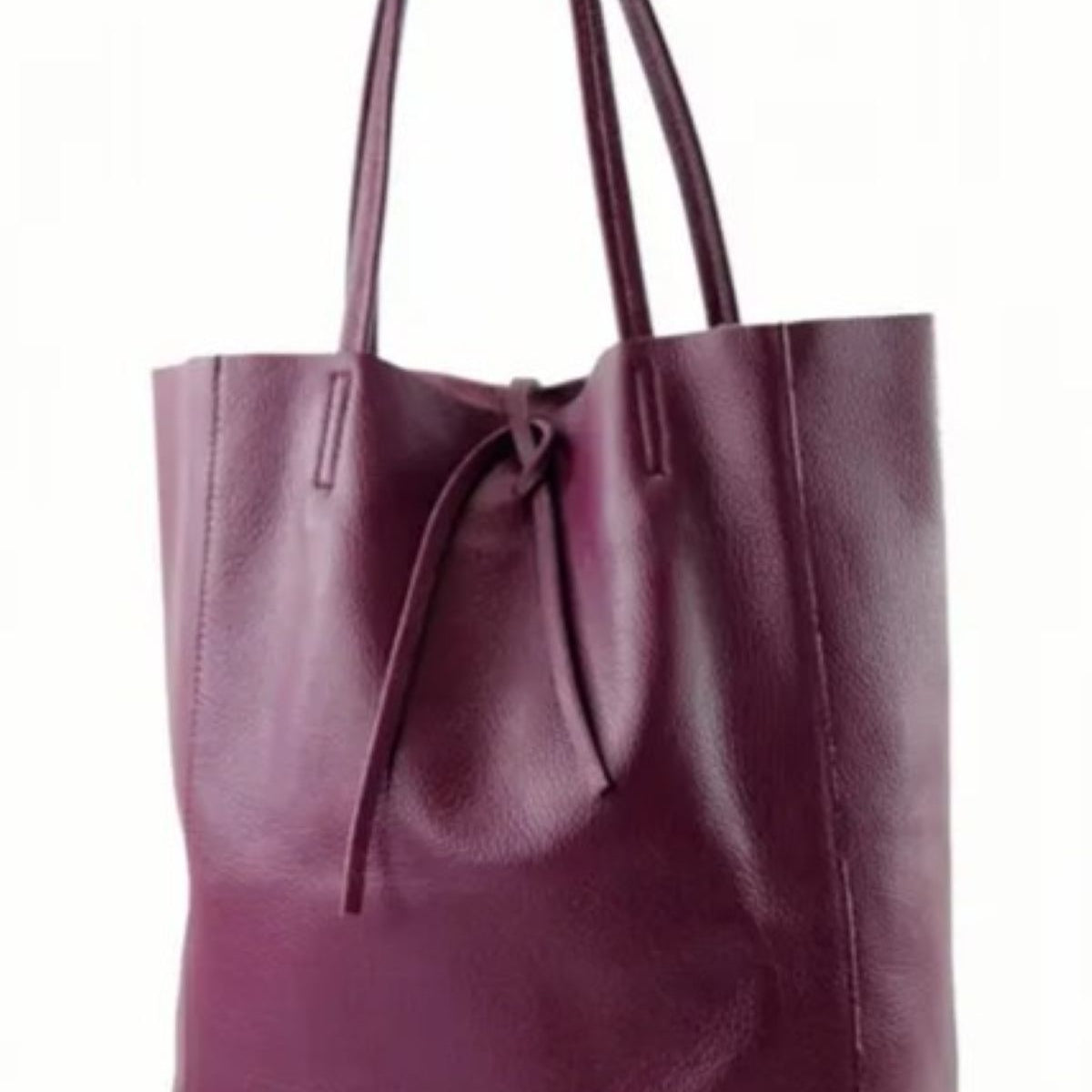 Leather Shoulder Tote Bag