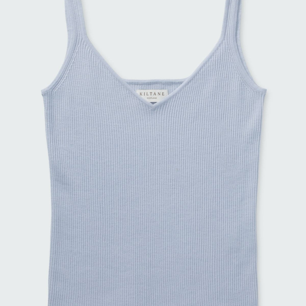 Strappy Ribbed Cashmere Vest