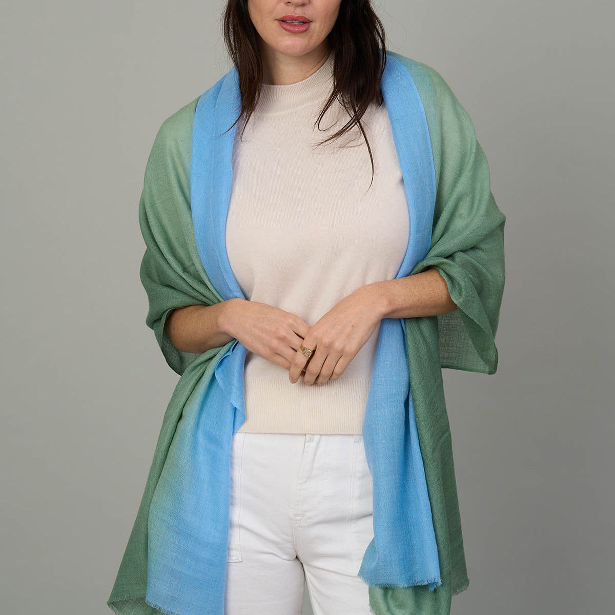 Cashmere & Wool Ombre Scarf