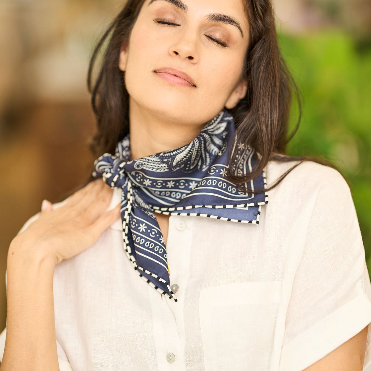 Printed Silk Square