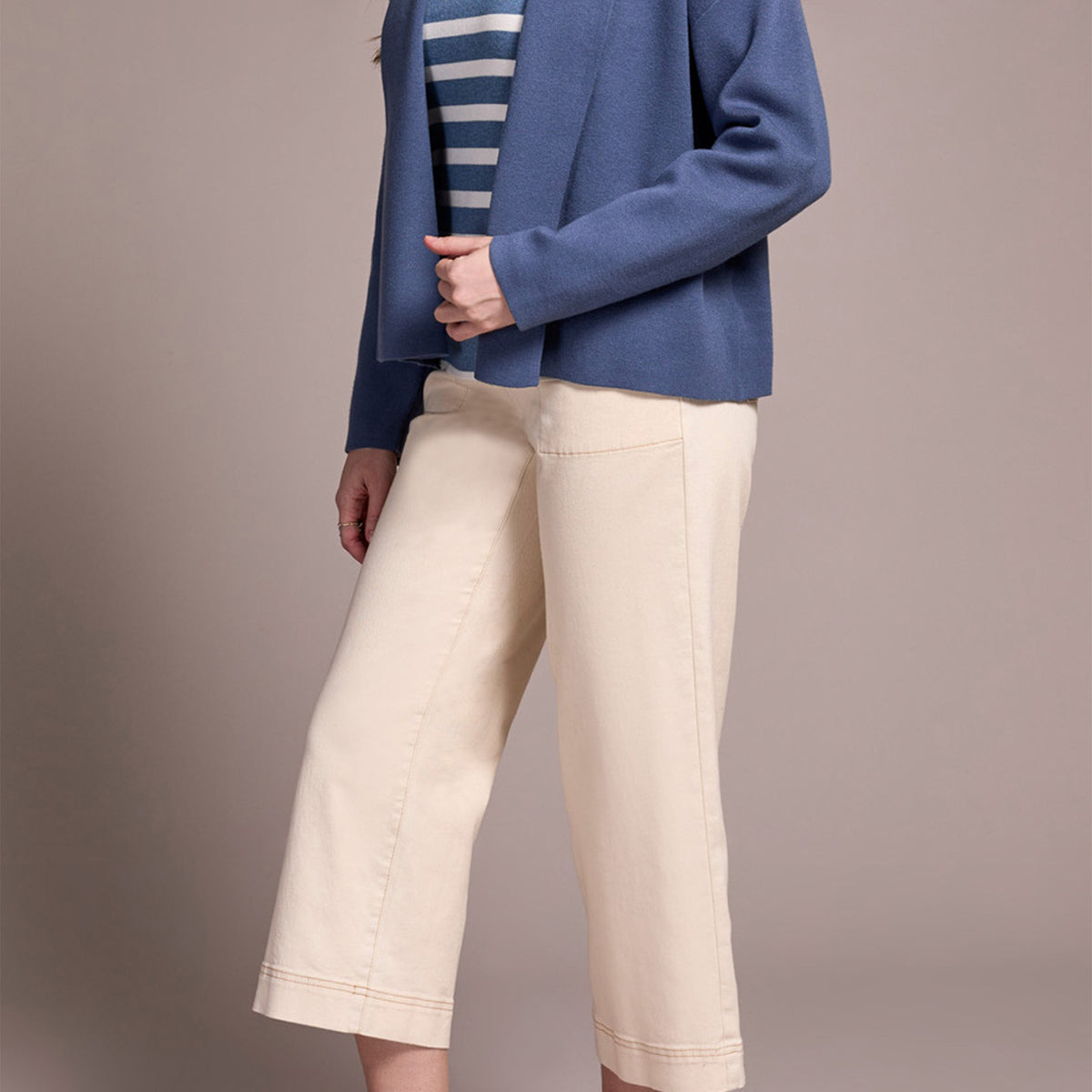 Double Knit Shawl Collar Coatigan